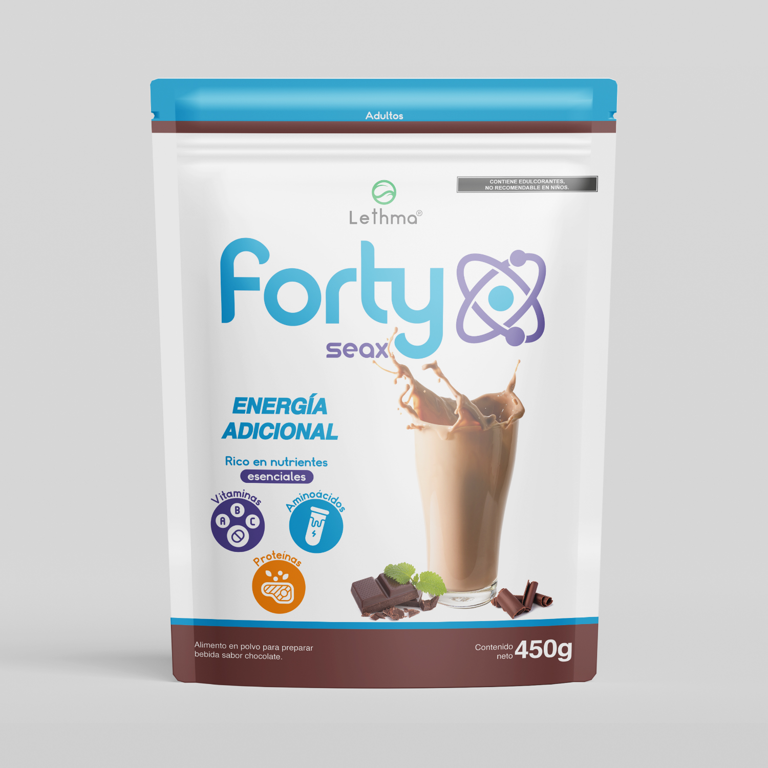 Family Pack - Alimento en polvo para preparar bebida sabor chocolate 450g c/u - Imagen 2